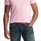 Camiseta Polo Ralph Lauren Classic Fit Masculina Rosa Tamanho Grande