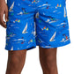 Calção de banho masculino Polo Ralph Lauren com estampa de poliéster reciclado, azul, tamanho médio