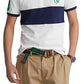 Polo Ralph Lauren Masculino Custom Slim Fit Big Pony Mesh Polo Shirt Branco Tamanho Grande