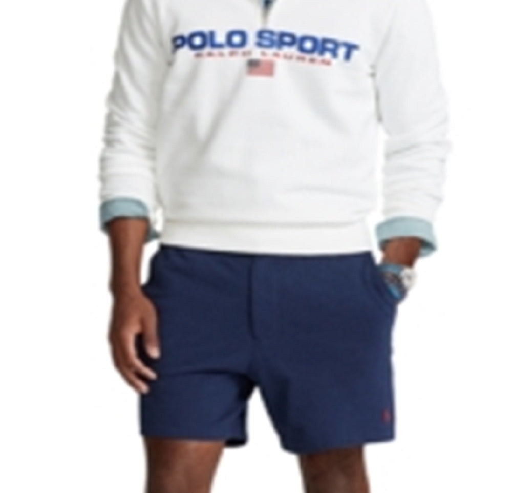 Polo Ralph Lauren Shorts Masculino Frente Lisa Azul Tamanho XX-G