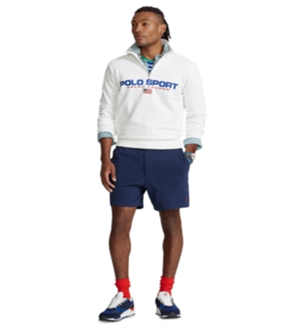 Polo Ralph Lauren Shorts Masculino Frente Lisa Azul Tamanho XX-G