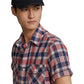 Camisa de trabalho masculina Polo Ralph Lauren Classic Fit Indigo Madras, tamanhos variados, XX-G