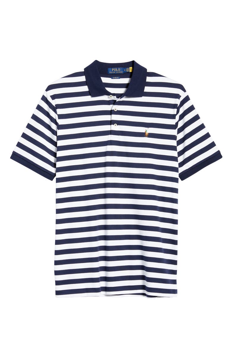 Polo Ralph Lauren Masculino Listrado Algodão Azul Tamanho Pequeno