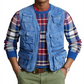 Colete utilitário chino masculino Ralph Lauren azul tamanho grande