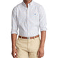 Camisa casual masculina Ralph Lauren de manga comprida com botões, tamanhos variados XXX-G