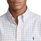Camisa casual masculina Ralph Lauren de manga comprida com botões, tamanhos variados XXX-G