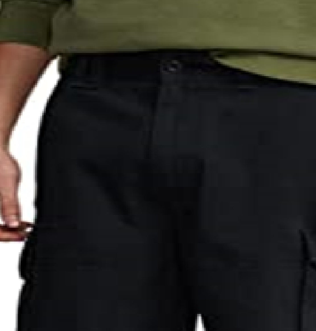 Polo Ralph Lauren Short Cargo Masculino em Sarja Relaxed Fit Preto Tamanho 40