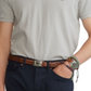 Camisa polo masculina Polo Ralph Lauren Classic Fit Mesh cinza