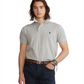 Camisa polo masculina Polo Ralph Lauren Classic Fit Mesh cinza