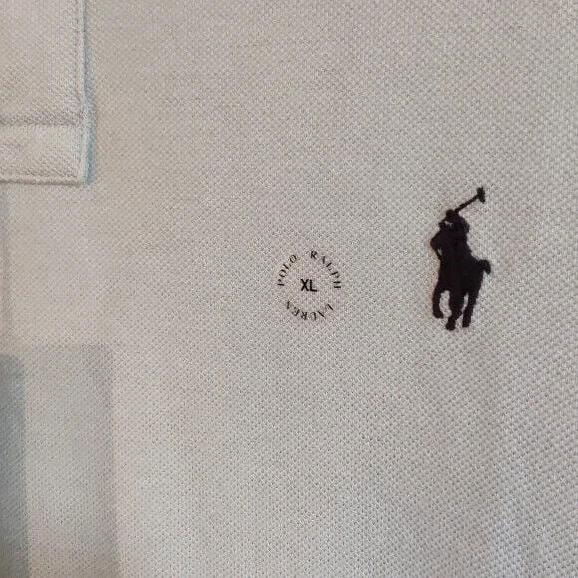 Camisa polo masculina Polo Ralph Lauren Classic Fit Mesh cinza tamanho X-G