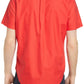 Camisa Polo Ralph Lauren Masculina Manga Curta Algodão Botão Vermelho Tamanho Médio
