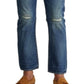 Calça jeans masculina Polo Ralph Lauren Slim Straight, azul, tamanho 33x32