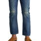 Calça jeans masculina Polo Ralph Lauren Slim Straight, azul, tamanho 34x32