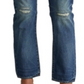 Calça jeans masculina Polo Ralph Lauren Slim Straight, azul, tamanho 34x32
