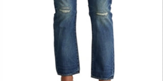 Calça jeans masculina Polo Ralph Lauren Slim Straight, azul, tamanho 34x32