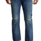 Calça jeans masculina Polo Ralph Lauren Varick Slim Straight Azul Tamanho 38X30