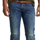 Calça jeans masculina Polo Ralph Lauren Varick Slim Straight Azul Tamanho 38X30