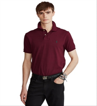 Polo Ralph Lauren Men's Mesh Polo Shirt Red Size Medium