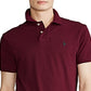 Camisa polo masculina Ralph Lauren de malha vermelha, tamanho extragrande