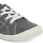 Tênis Madden Girl Baailey feminino com cadarço, cinza, tamanho 7,5 m