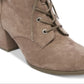Botas femininas Madden Girl Theoo com cadarço, marrom, tamanho 9,5 m