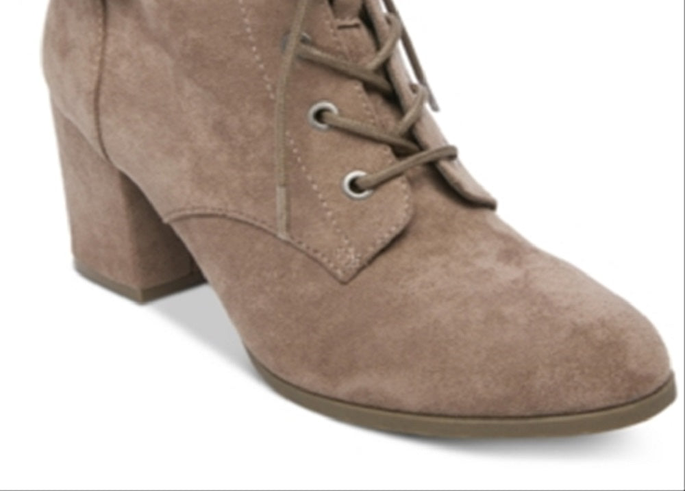 Botas femininas Madden Girl Theoo com cadarço, marrom, tamanho 9,5 m