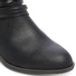 Botas femininas Madden Girl Barty pretas tamanho 8,5 M
