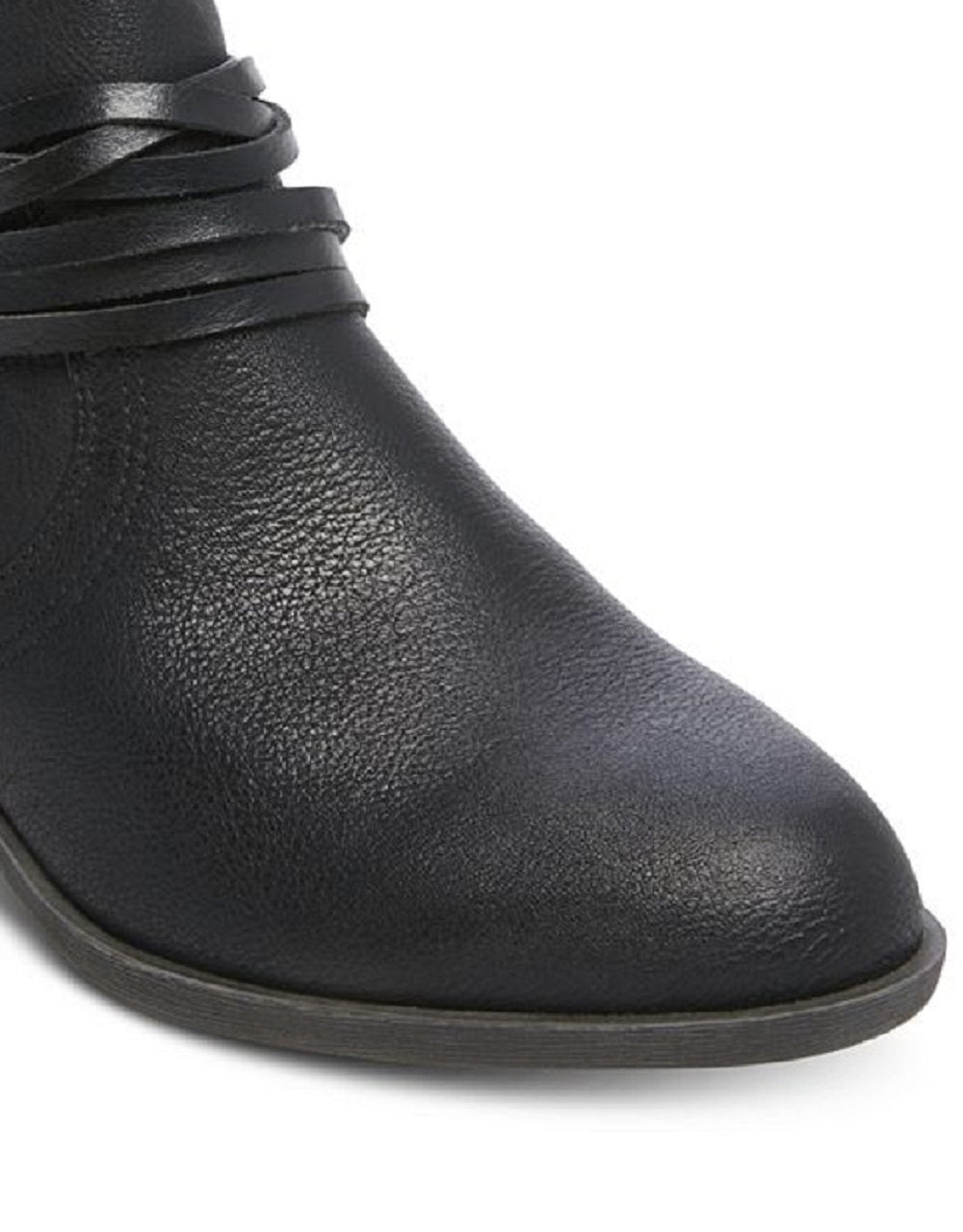 Botas femininas Madden Girl Barty pretas tamanho 8,5 M