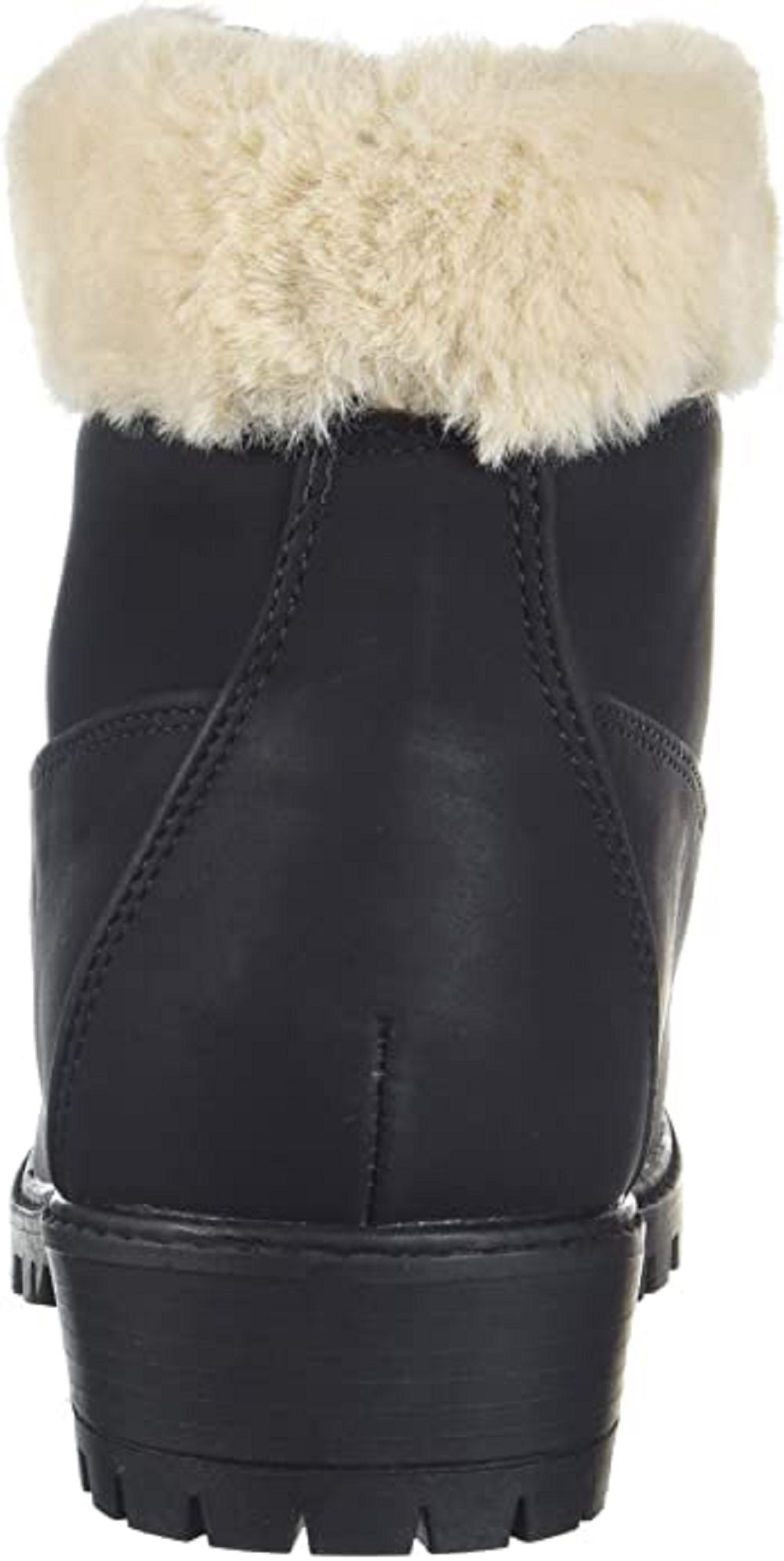 Botas de caminhada Madden Girl Frankie de pele sintética para mulheres, pretas, tamanho 8,5 M