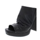 Mulas plataforma Madden Girl Lambie femininas, pretas, tamanho 11M