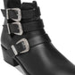Madden Girl Cecilyy Couro Feminino Bico Fino Tornozelo Preto Tamanho 7 M