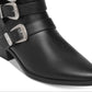 Madden Girl Cecilyy Couro Feminino Bico Fino Tornozelo Preto Tamanho 7 M