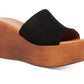 Madden Girl Karmen Flatform Wedges Feminino Preto Tamanho 7,5 M