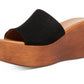 Madden Girl Karmen Flatform Wedges Feminino Preto Tamanho 7,5 M