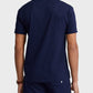 Camiseta Polo Ralph Lauren Masculina Slim Fit com Logotipo Personalizado Azul Tamanho Médio