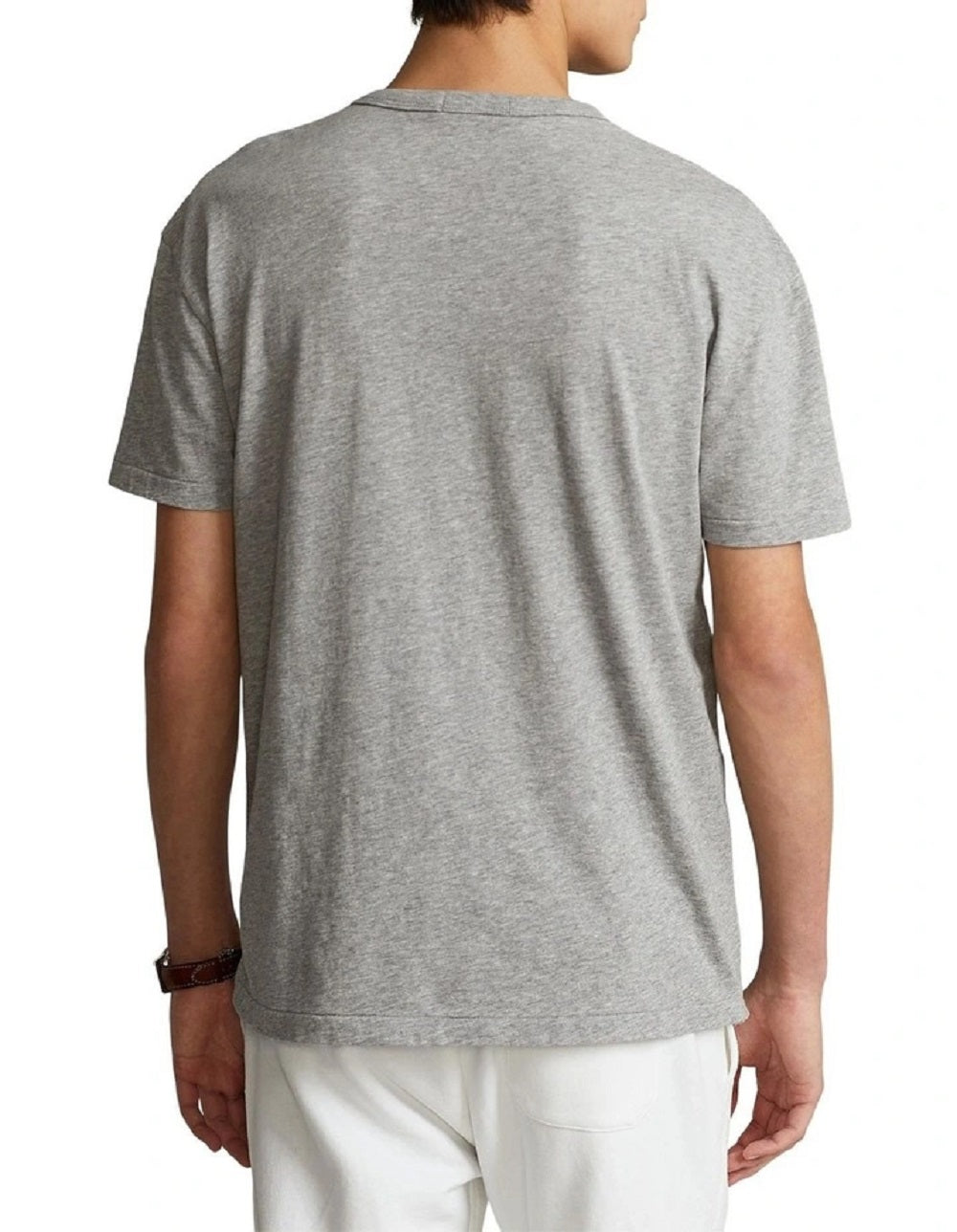 Camiseta Polo Ralph Lauren Masculina Classic Fit Jersey Graphic Cinza Tamanho XXG
