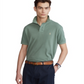 Camisa polo masculina Ralph Lauren Classic Fit Mesh, verde, tamanho médio