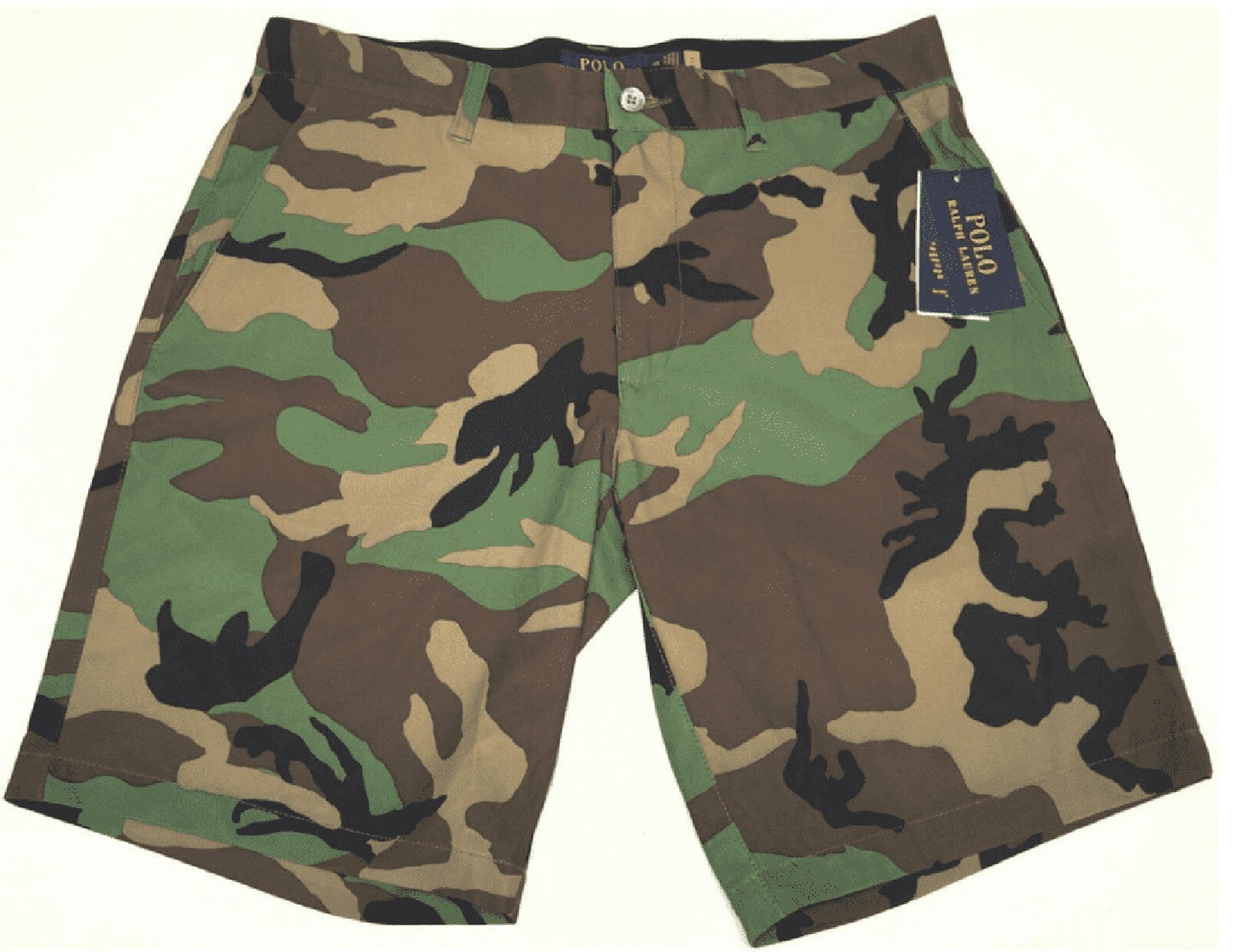Polo Ralph Lauren Camo All Day Beach Shorts Masculino Verde Tamanho 42