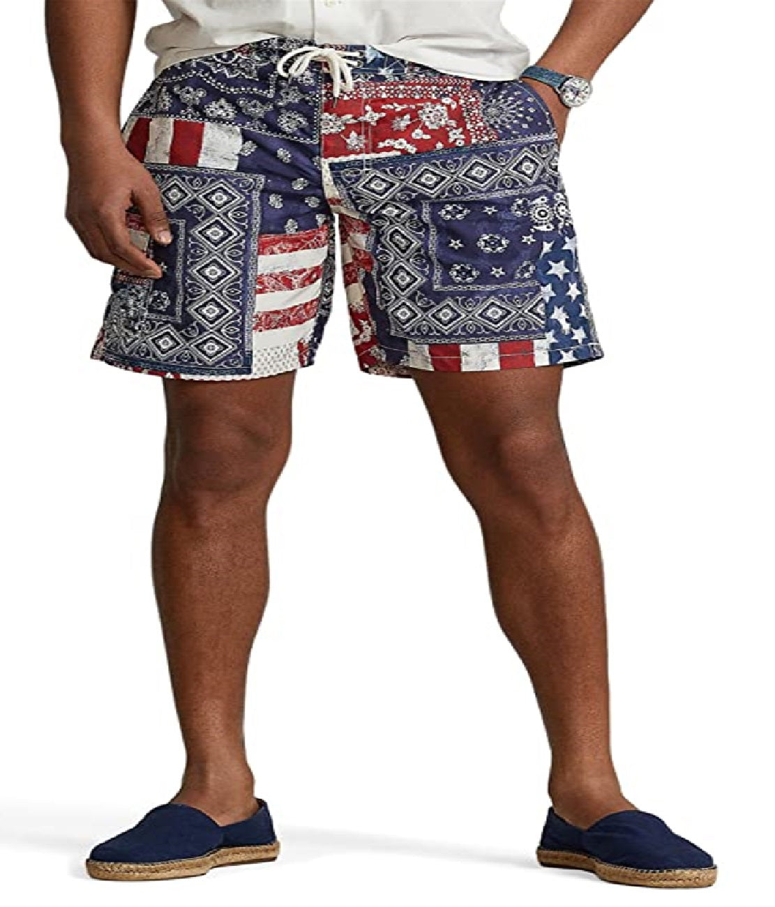 Calção de banho masculino Polo Ralph Lauren Classic Fit, tamanhos variados, grande