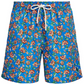 Calção de banho Ralph Lauren Traveler Floral em poliéster reciclado, tamanho extragrande, azul, masculino
