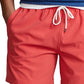 Calção de banho masculino Polo Ralph Lauren Solid Traveler vermelho tamanho médio