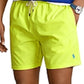 Calção de banho Polo Ralph Lauren Traveler Classic masculino, amarelo, tamanho médio