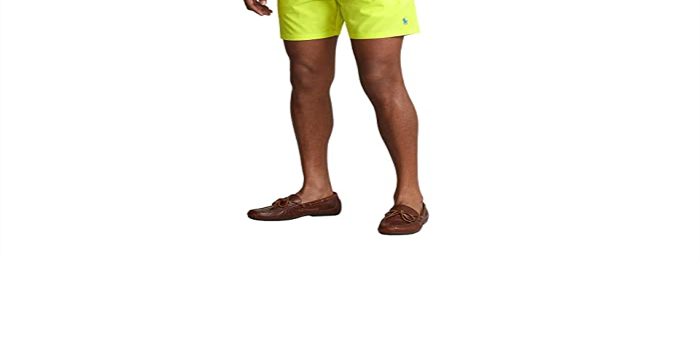 Calção de banho Polo Ralph Lauren Traveler Classic masculino amarelo tamanho XX-G