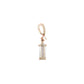 Aamiaa - 0.90 Carat Natural Diamond Emerald Cut Drop Pendant