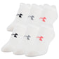 Meia Under Armour Training Invisível Feminina Branca Tamanho 6-9