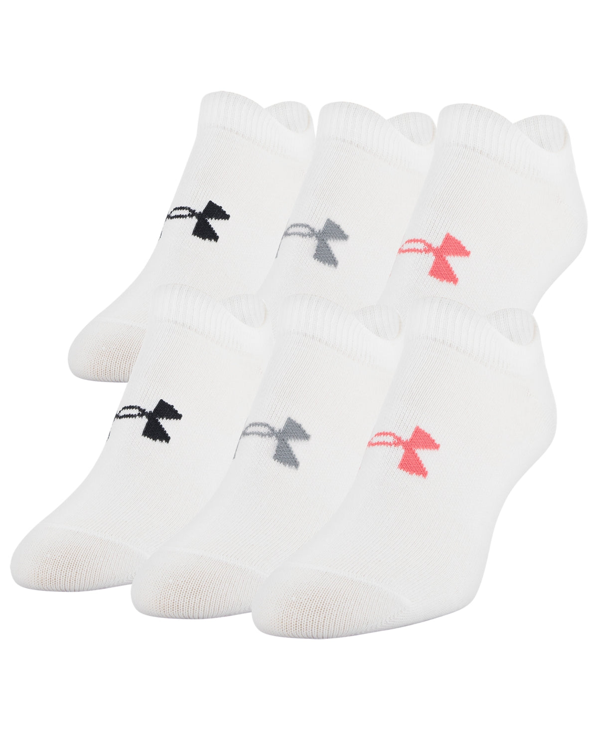 Meia Under Armour Training Invisível Feminina Branca Tamanho 6-9