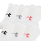 Meia Under Armour Training Invisível Feminina Branca Tamanho 6-9