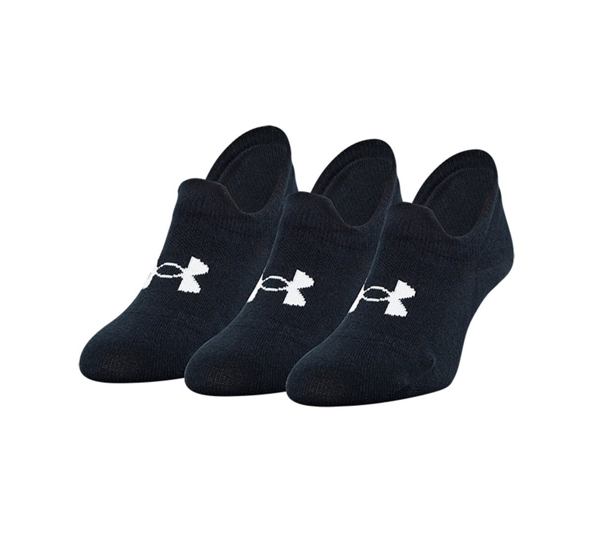 Under Armour Essential Ultra Low Tab Masculino 3 Pares Meias Pretas Tamanho 6-9