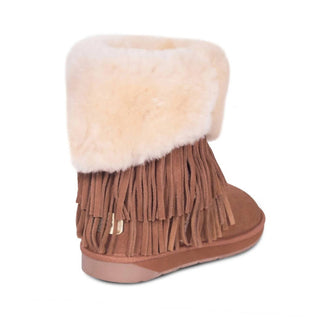 Rj'S Fuzzies - Women's Women's Classic Fringed Sheepskin Boot