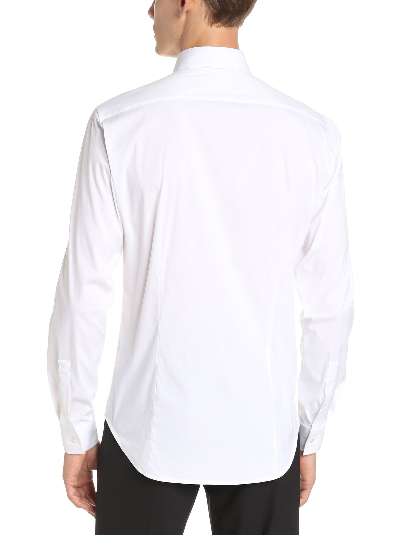 Camisa masculina Sylvain Wealth da Theory, branca, tamanho médio